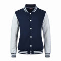 Maßgeschneiderte klassische Varsity-Baseballjacke mit Druckknopf